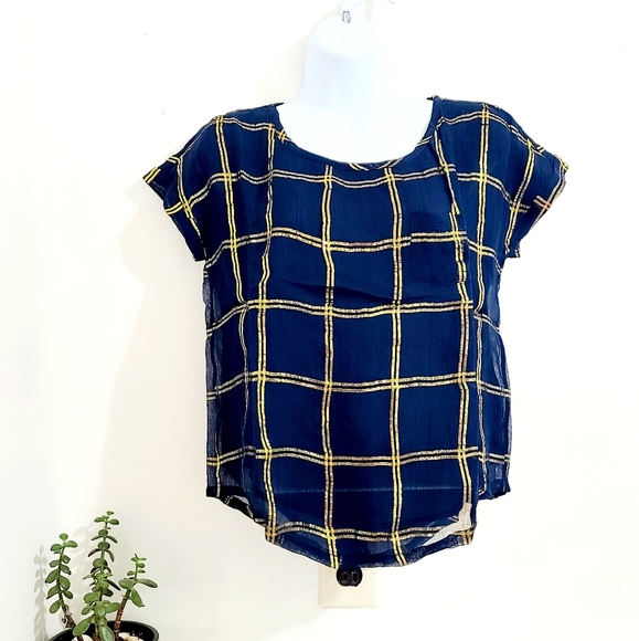 Abercrombie & Fitch Tops - Abercrombie & Fitch, blue blouse, sleeveless, size